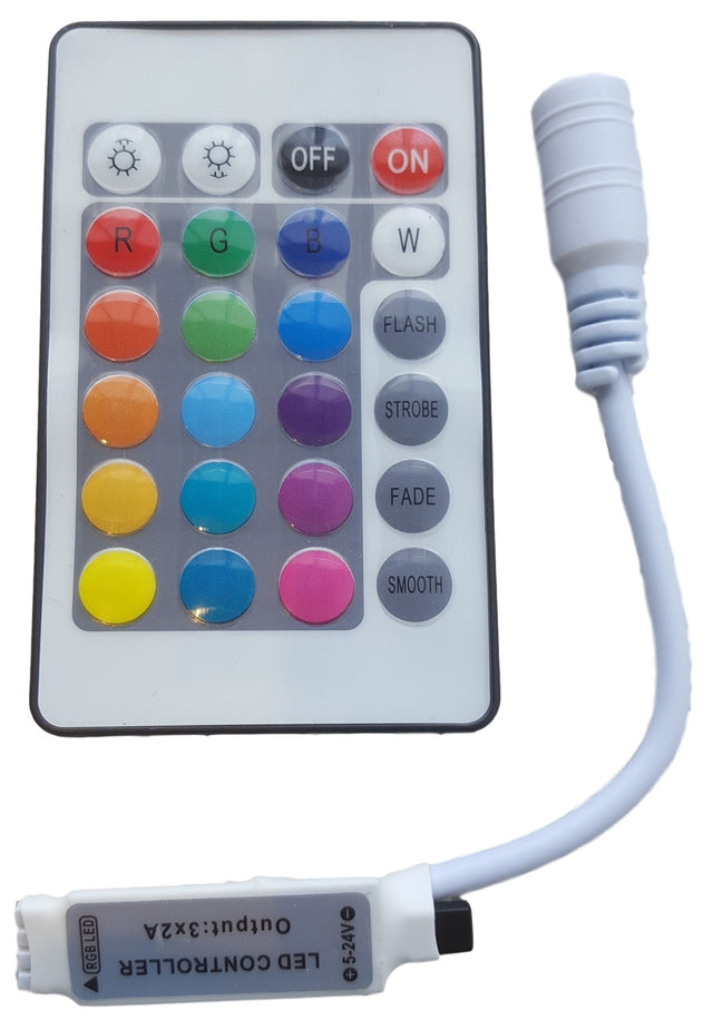 Bande LED RVB | Télécommande infrarouge | 24 boutons | 5 V - 24 V 3x2 A infrarouge - LEDPLANET.NL