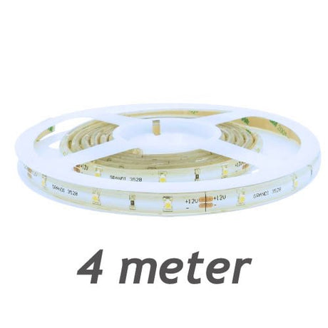 LEDstrip rood | 12V DC - 4,8W - 60 LED's/m | binnenshuis IP20 | 4 meter | dimbaar - LEDPLANET.NL