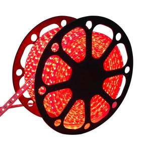 Lichtslang rood, 230V AC, 7W, 60 LED's/m, sproeidicht IP65, 50 meter