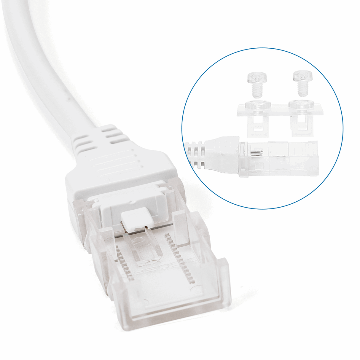 Lichtslang startset | stekker + - 30cm 230V AC - reserveset - LEDPLANET.NL