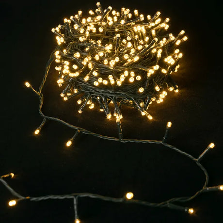 Aigostar lichtsnoer warm wit 200 leds in een opgerolde snoer met zachte verlichting