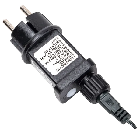 Adaptateur secteur Aigostar pour guirlande lumineuse blanc chaud de 200 LED avec câble pour une connexion facile