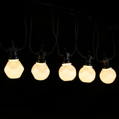 Aigostar lichtsnoer warm wit led buiten met vijf stijlvolle LED-lampen voor sfeervolle verlichting