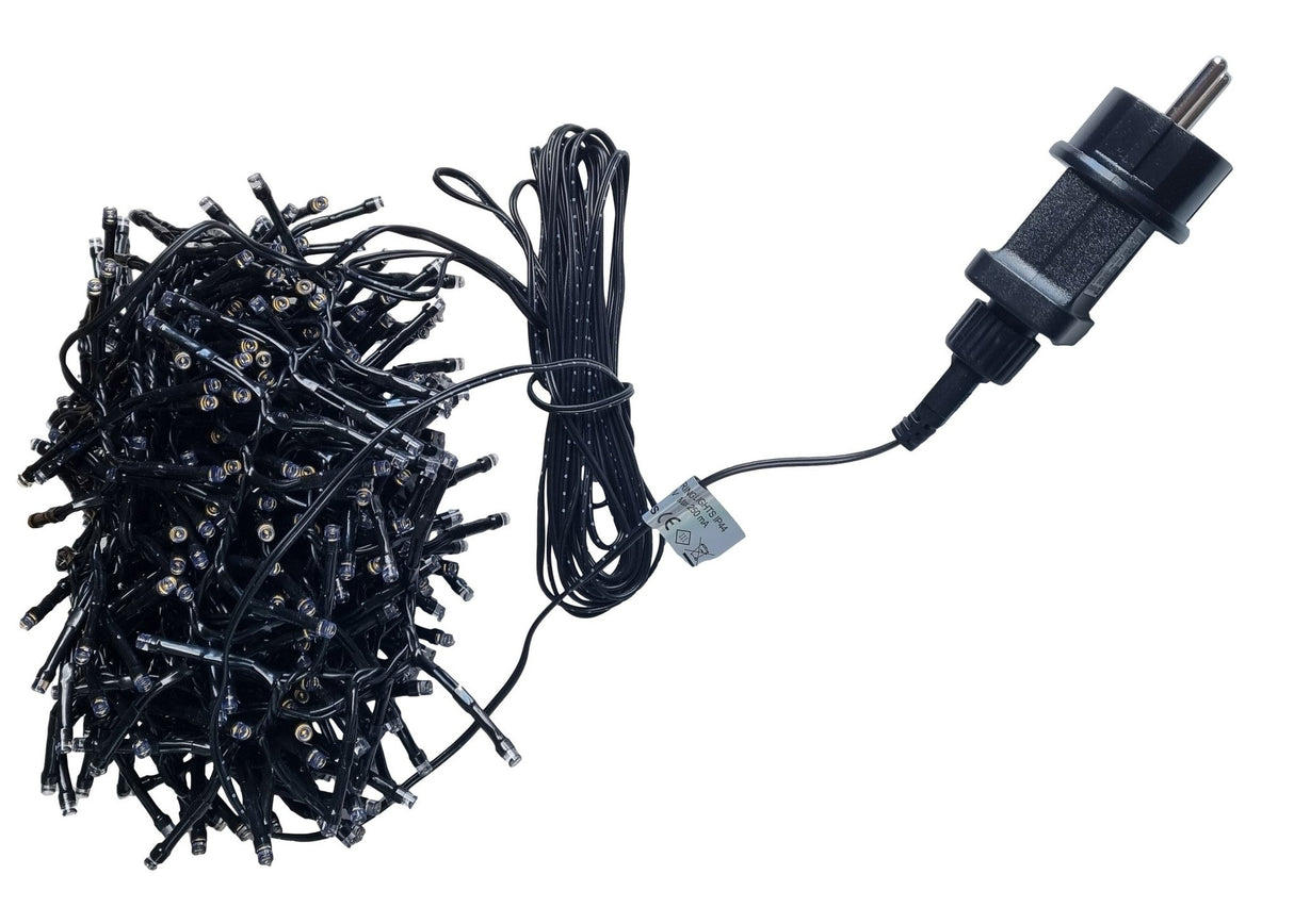 Lichtstring warmwit - 2400K | 10 meter - 250 LED's | waterdicht IP44 | 230VAC - 24V - LEDPLANET.NL