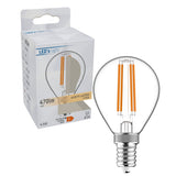 LED filament lamp E14 warmwit 2700K - 4.5W 470 lumen - G45 helder glas
