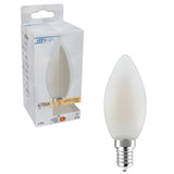 LED Filament Lamp Kaars 470 Lumen - 4.5W - Warmwit 2700K - E14 - Melkglas