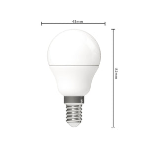 Ampoule LED E14 ronde - 250 lm - lumière blanc chaud - 1 ampoule