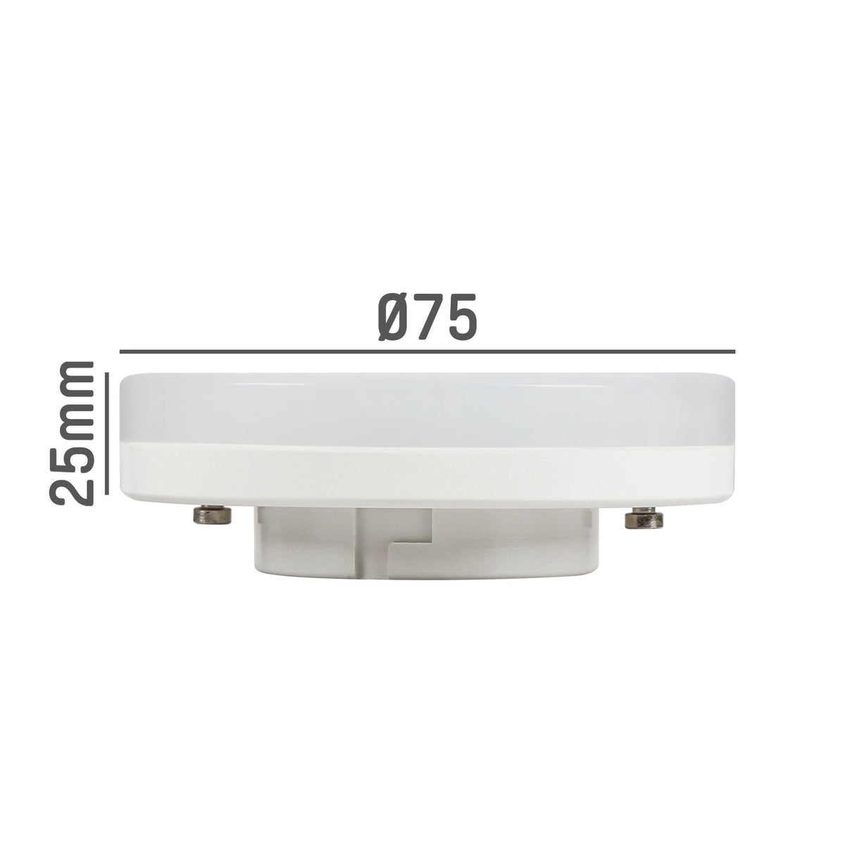 LED Lamp 600 lumen - 6,5W - Koelwit 4000K - GX53 - Dimbaar - Vervangt 48W Halogeen - Extra Plat