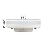 LED Lamp 600 lumen - 6,5W - Koelwit 4000K - GX53 - Dimbaar - Vervangt 48W Halogeen - Extra Plat