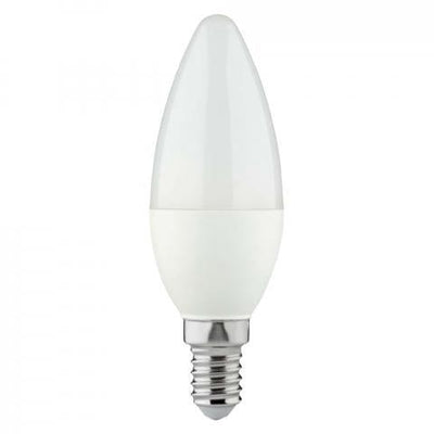 LED kaarslamp E14 warmwit 2700K - 4.8W 470 lumen - mat opaal