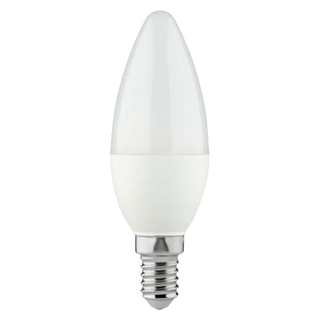 LED kaarslamp E14 warmwit 2700K - 4.5W 470 lumen - mat glas - 5 stuks