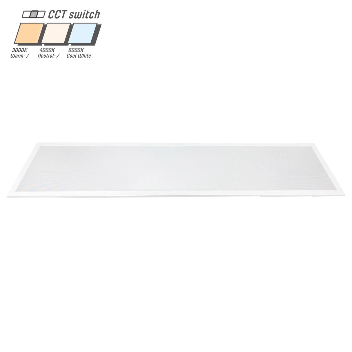 LED Paneel 30x120cm - 3900 Lumen - 30W - Instelbaar Warmwit 3000K / Koelwit 4000K / Daglichtwit 6000K - Inbouw - IP20
