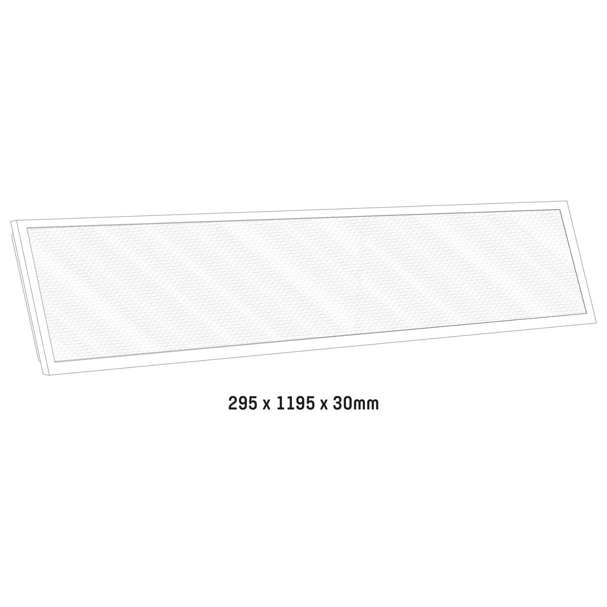 LED Paneel 30x120cm - 3900 Lumen - 30W - Instelbaar Warmwit 3000K / Koelwit 4000K / Daglichtwit 6000K - Inbouw - IP20