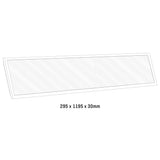 LED Paneel 30x120cm - 3900 Lumen - 30W - Instelbaar Warmwit 3000K / Koelwit 4000K / Daglichtwit 6000K - Inbouw - IP20