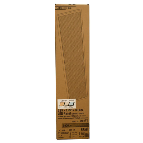 Panneau LED 30x120cm - 4500 lumens - 25W - Blanc froid 4000K - UGR<19 - Sans scintillement - Encastrable - Garantie de 5 ans
