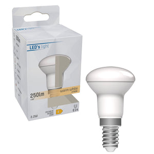 LED reflectorlamp E14 warmwit 2700K - 2.2W 250 lumen - R39 mat opaal