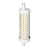 Ampoule LED tubulaire R7s à intensité variable, blanc chaud 2700K - 12.5W 1521 lumens - 118mm verre transparent