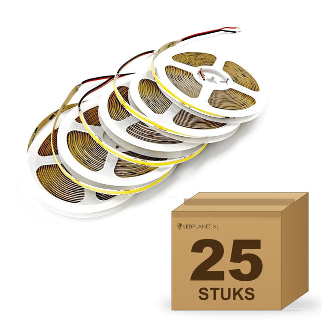Doos met 25 rollen RGB+CCT COB LED strip 24V