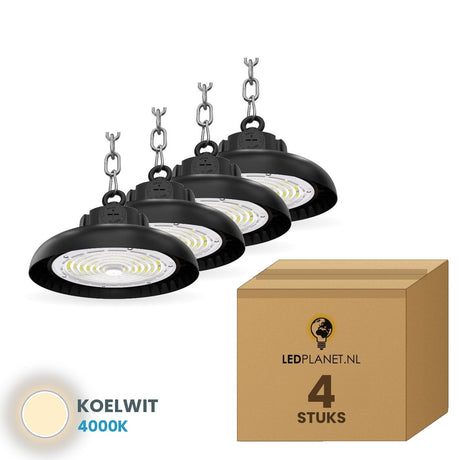 highbay dimbaar ledplanetnl hanglamp 150lm 4 stuks 4000k