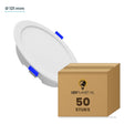 LED downlight rond zonder losse driver Ø 121 mm, doos 50 stuks
