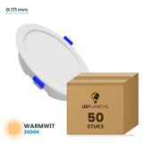 LED downlight rond Ø 171 mm 18W zonder losse driver, warmwit 3000K, doos 50 stuks