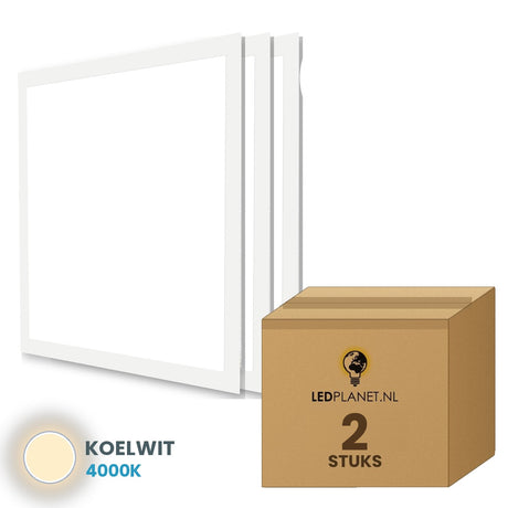 led paneel 60x60 backlit 2 stuks 4000k