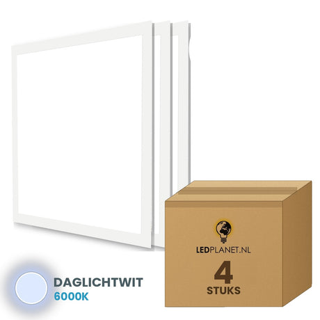 led paneel 60x60 backlit 4 stuks 6000k