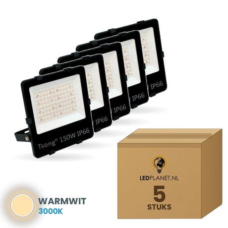 schijnwerper phr 150w set5 5 stuks 3000k