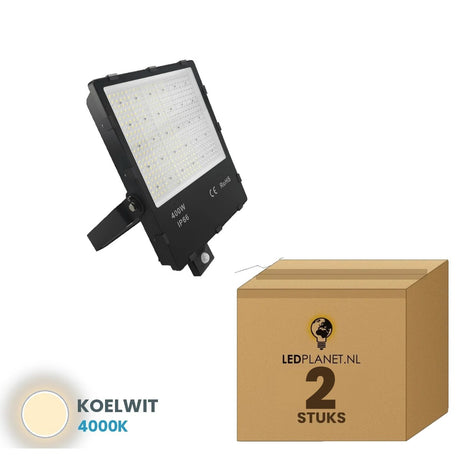 LED Schijnwerper 400W - 2 stuks - doos