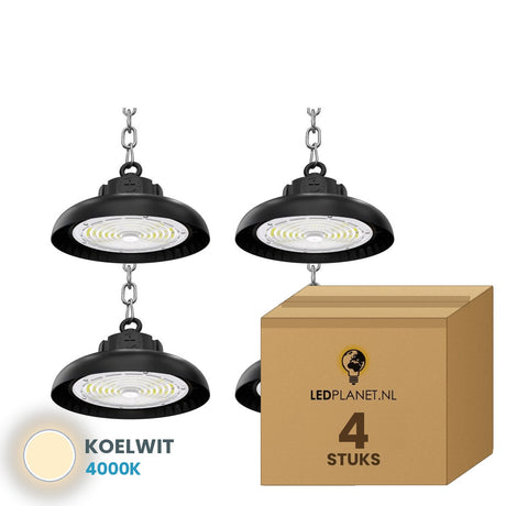 ufo led high bay d 4 stuks 4000k