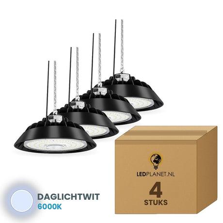 ufo led lights hanglamp 150w 4 stuks 6000k