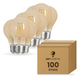 Gloeilamp E27 A60, Amber 2200K, Dimbaar, doos 100 stuks, 230V