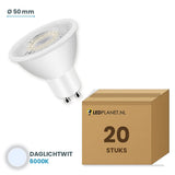 LED spot GU10 3W daglichtwit 6000K, doos met 20 stuks