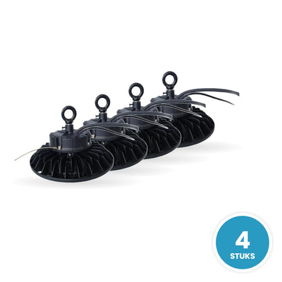 Lampe UFO, Cloche LED 100W, 15.000 lm, Gradable DALI, IP65, 4 pièces