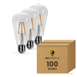 Kooldraadlamp E27 ST64, Clear 2700K, doos 100 stuks, 230V