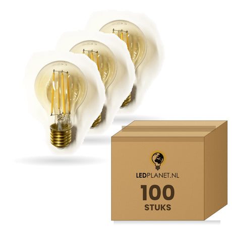 Kogellamp E27 G45, LED 5W=25W, 350 Lumen, Amber 2200K, Dimbaar, doos 100 stuks, 230V