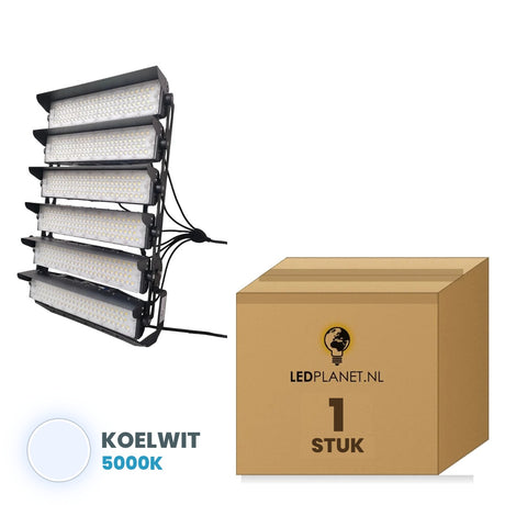 Projecteur LED pour stade 1500W blanc froid 5000K, 1 pièce avec carton