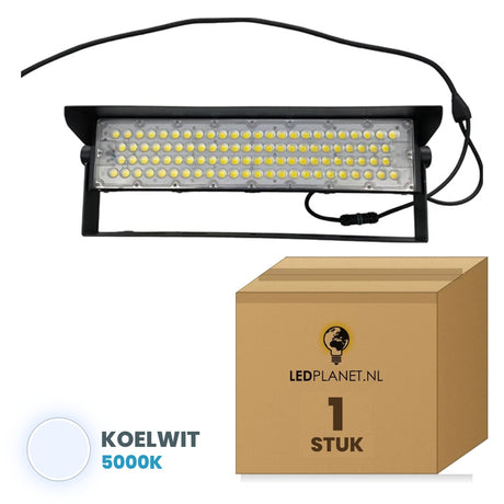 LED stadionlamp 250W koelwit 5000K, 1 stuk met doos