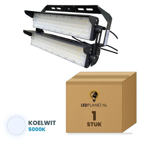 LED stadionlamp 500W koelwit 5000K, 1 stuk met doos