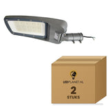 LED straatlamp 150W zonder sensor, koelwit 4000K, doos 2 stuks