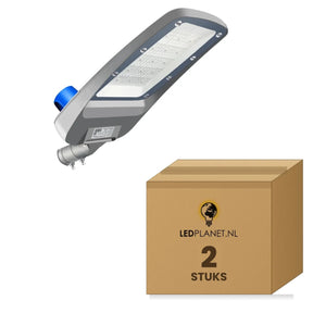 LED straatlamp 150W met daglichtsensor, koelwit 4000K, doos 2 stuks