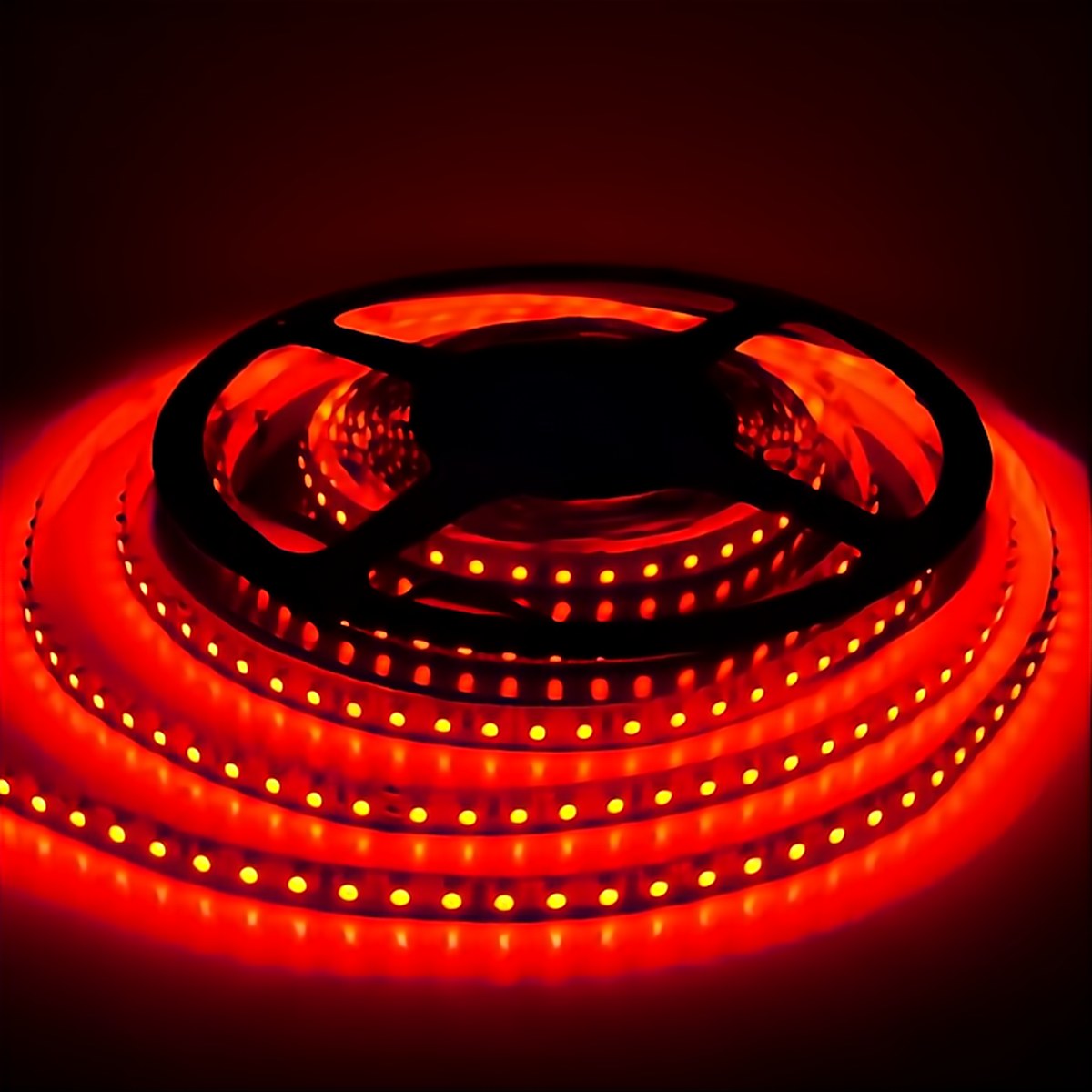 LED strip aan, rood