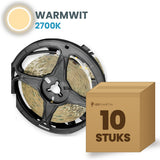 Doos met 10 rollen LED strip, warmwit 2700K