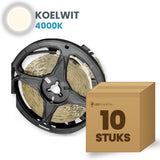 Doos met 10 rollen LED strip, koelwit 4000K