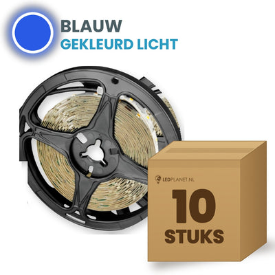 Doos met 10 rollen LED strip, blauw