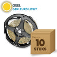 Doos met 10 rollen LED strip, geel