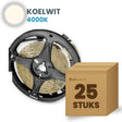 Doos met 25 rollen LED strip, koelwit 4000K