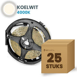 Doos met 25 rollen LED strip, koelwit 4000K