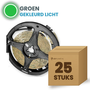 Doos met 25 rollen LED strip, groen