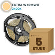 Doos met 5 rollen LED strip, extra warmwit 2400K